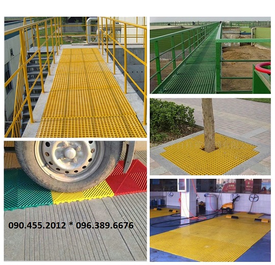 tấm sàn grating frp