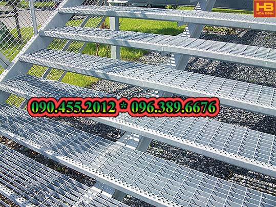 Bậc cầu thang grating steel